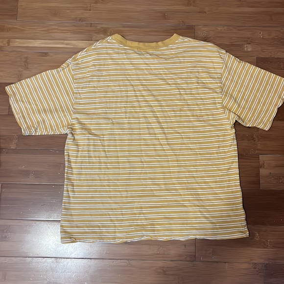 Brandy Melville yellow striped oversized t-shirt - Picture 2 of 2